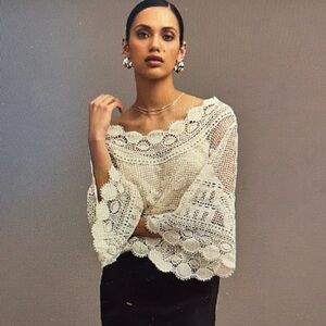 NWT Farm Rio Guipure Lace Top